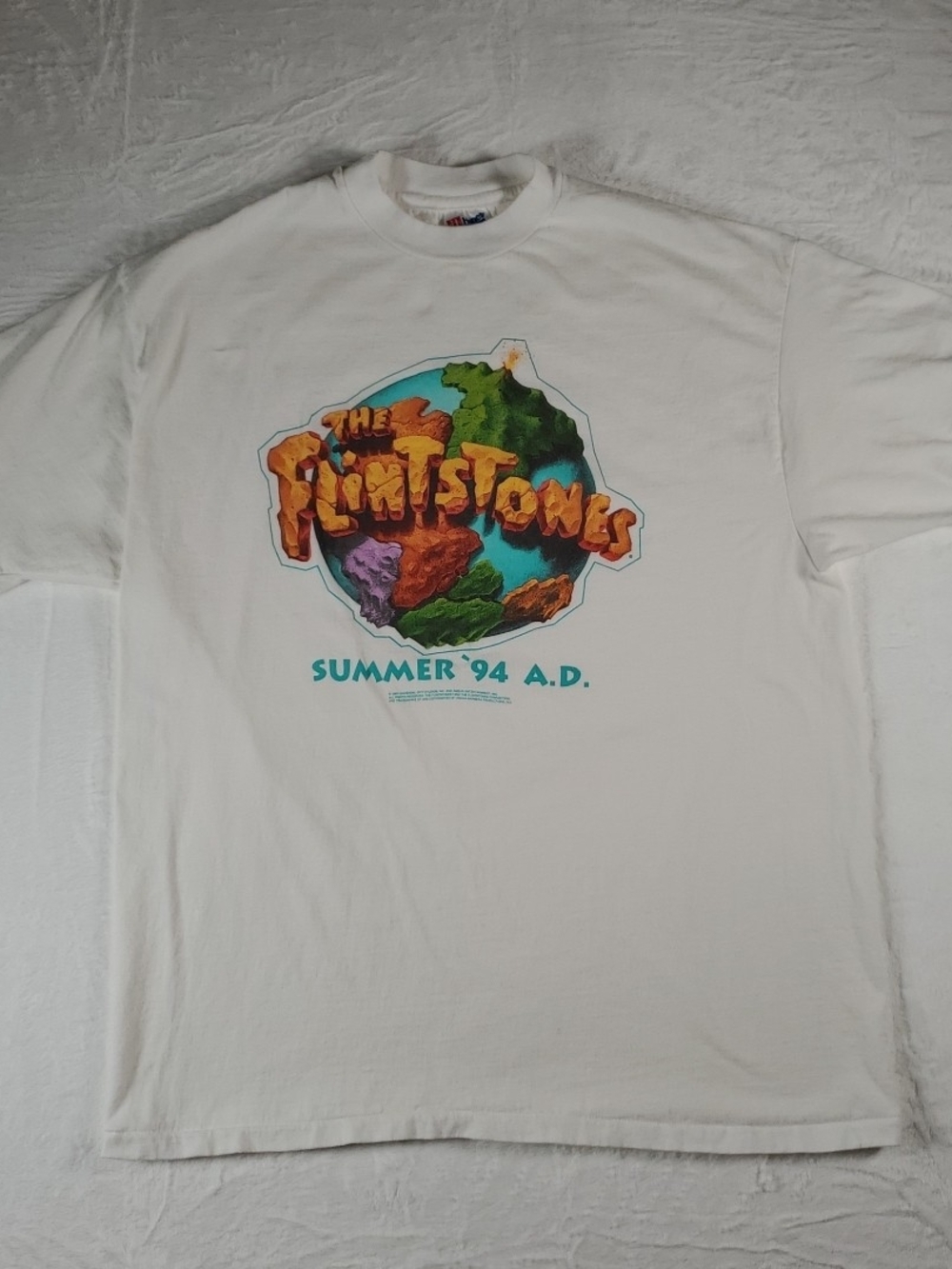 Vintage 1994 The Flintstones Movie Promo T-Shirt XL Hanes USA Single Stitch